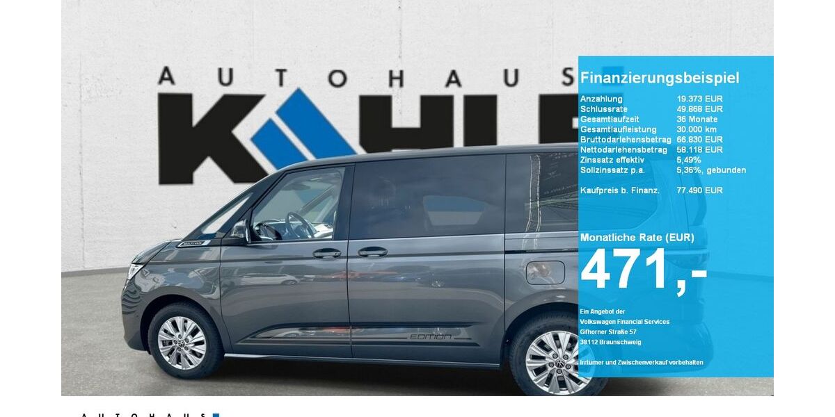 VW T7 Multivan 7.500 km 75.490 &euro; Hannover 30419