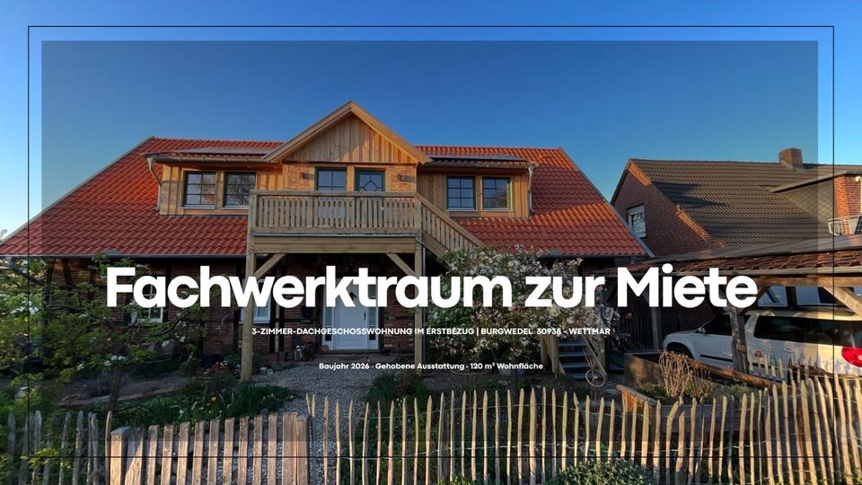 Dachgeschoßwohnung Burgwedel - 3 Zimmer, 120 m&sup2;, 1.750&euro; | Angebot:26414958
