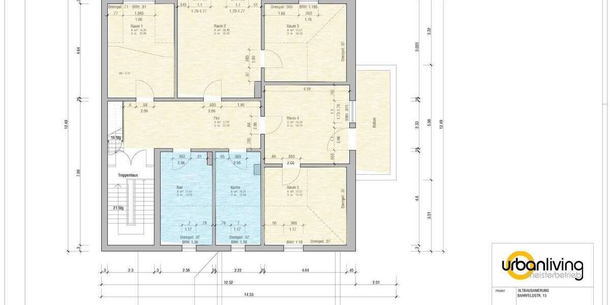 Etagenwohnung Hildesheim Oststadt - 5 Zimmer, 174 m&sup2;, 1.400&euro; | Angebot:26278792