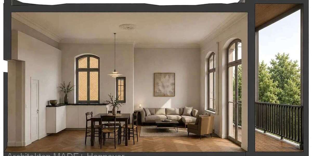 Etagenwohnung Hannover Oststadt - 4 Zimmer, 114 m&sup2;, 2.443&euro; | Angebot:27633245