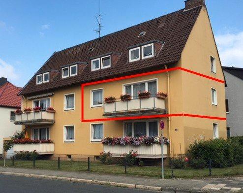 Etagenwohnung Hildesheim Bockfeld - 3 Zimmer, 66 m&sup2;, 500&euro; | Angebot:27615167